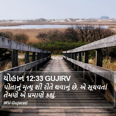 યોહાન 12:33 GUJIRV Bible Verse Image