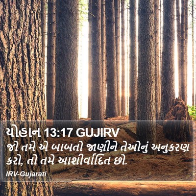 યોહાન 13:17 GUJIRV Bible Verse Image