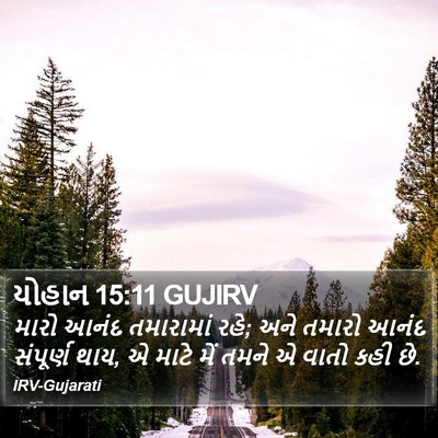 યોહાન 15:11 GUJIRV Bible Verse Image