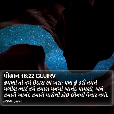 યોહાન 16:22 GUJIRV Bible Verse Image