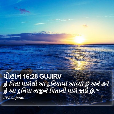 યોહાન 16:28 GUJIRV Bible Verse Image