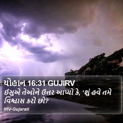 યોહાન 16:31 GUJIRV Bible Verse Image
