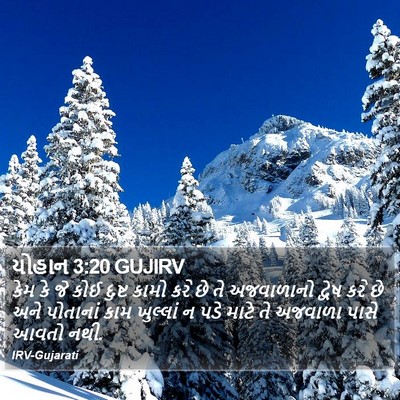 યોહાન 3:20 GUJIRV Bible Verse Image