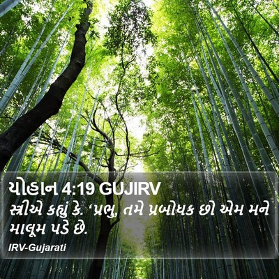 યોહાન 4:19 GUJIRV Bible Verse Image