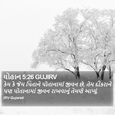 યોહાન 5:26 GUJIRV Bible Verse Image