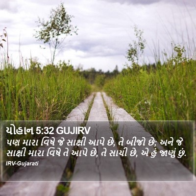 યોહાન 5:32 GUJIRV Bible Verse Image
