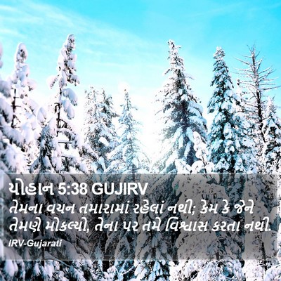 યોહાન 5:38 GUJIRV Bible Verse Image