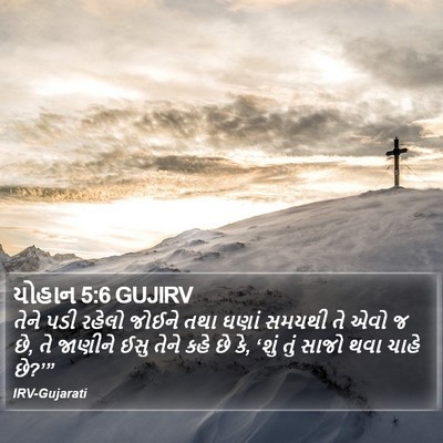 યોહાન 5:6 GUJIRV Bible Verse Image