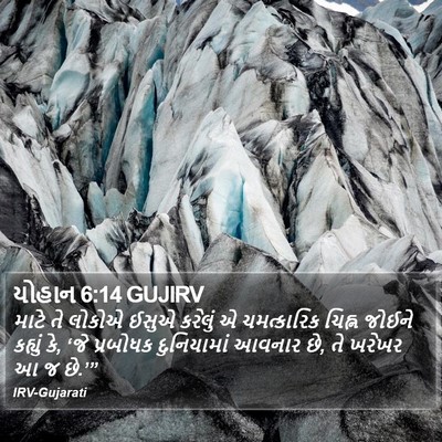 યોહાન 6:14 GUJIRV Bible Verse Image