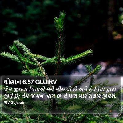 યોહાન 6:57 GUJIRV Bible Verse Image