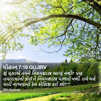 યોહાન 7:19 GUJIRV Bible Verse Image