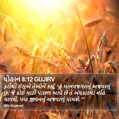 યોહાન 8:12 GUJIRV Bible Verse Image