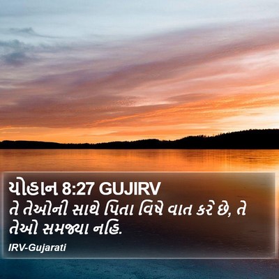 યોહાન 8:27 GUJIRV Bible Verse Image