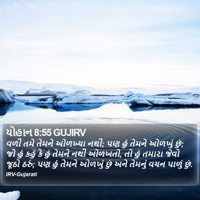 યોહાન 8:55 GUJIRV Bible Verse Image
