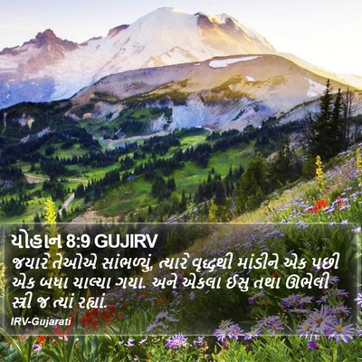 યોહાન 8:9 GUJIRV Bible Verse Image