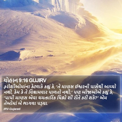યોહાન 9:16 GUJIRV Bible Verse Image