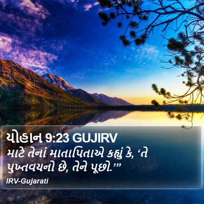 યોહાન 9:23 GUJIRV Bible Verse Image