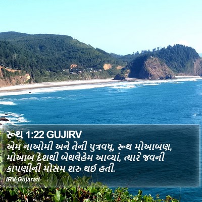 રૂથ 1:22 GUJIRV Bible Verse Image