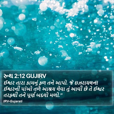 રૂથ 2:12 GUJIRV Bible Verse Image