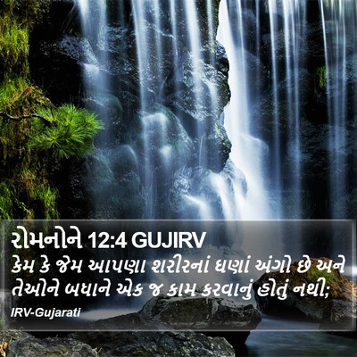 રોમનોને 12:4 GUJIRV Bible Verse Image