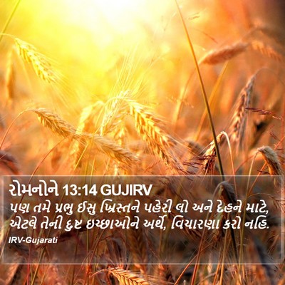 રોમનોને 13:14 GUJIRV Bible Verse Image