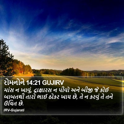 રોમનોને 14:21 GUJIRV Bible Verse Image