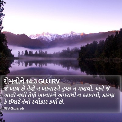 રોમનોને 14:3 GUJIRV Bible Verse Image