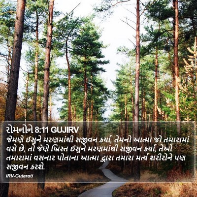રોમનોને 8:11 GUJIRV Bible Verse Image