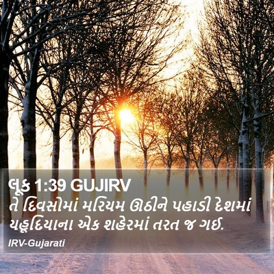 લૂક 1:39 GUJIRV Bible Verse Image