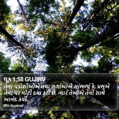 લૂક 1:58 GUJIRV Bible Verse Image