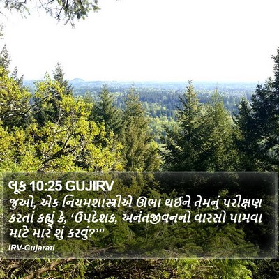 લૂક 10:25 GUJIRV Bible Verse Image