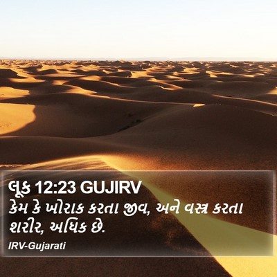લૂક 12:23 GUJIRV Bible Verse Image