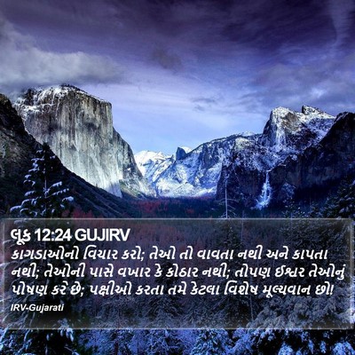 લૂક 12:24 GUJIRV Bible Verse Image
