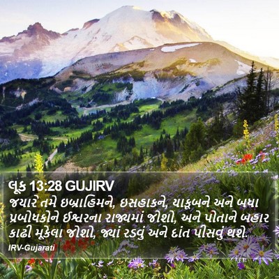 લૂક 13:28 GUJIRV Bible Verse Image