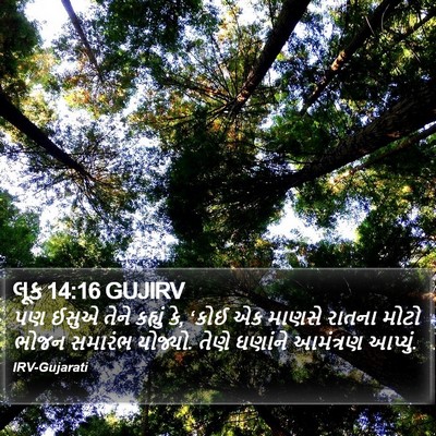 લૂક 14:16 GUJIRV Bible Verse Image