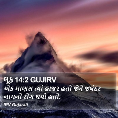 લૂક 14:2 GUJIRV Bible Verse Image