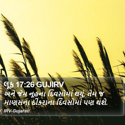 લૂક 17:26 GUJIRV Bible Verse Image