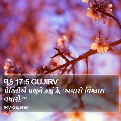 લૂક 17:5 GUJIRV Bible Verse Image