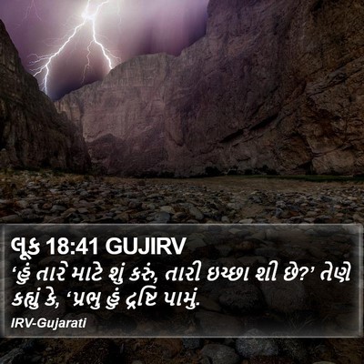 લૂક 18:41 GUJIRV Bible Verse Image