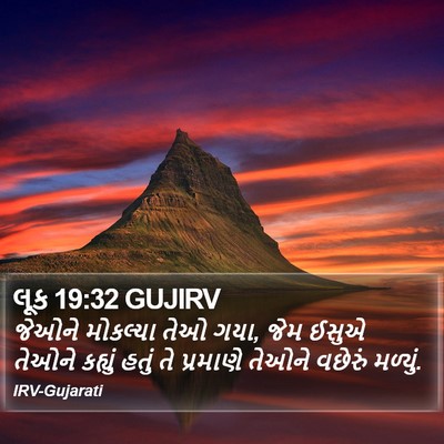 લૂક 19:32 GUJIRV Bible Verse Image