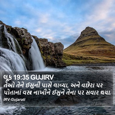 લૂક 19:35 GUJIRV Bible Verse Image