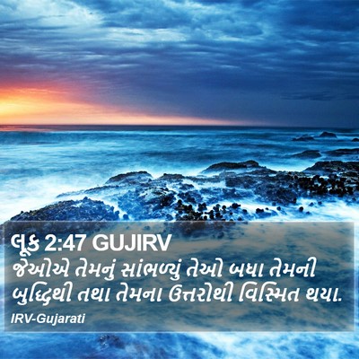 લૂક 2:47 GUJIRV Bible Verse Image