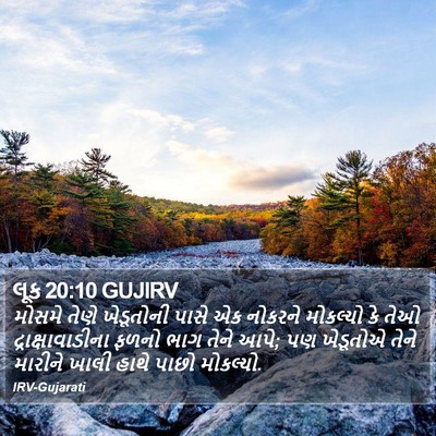 લૂક 20:10 GUJIRV Bible Verse Image