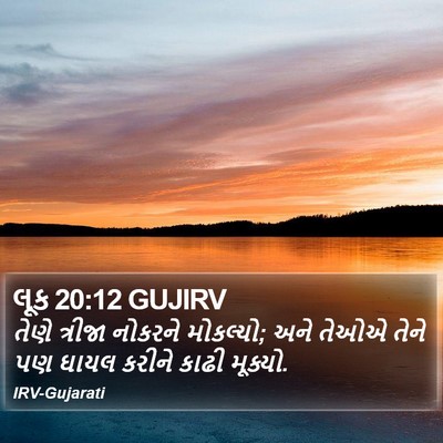 લૂક 20:12 GUJIRV Bible Verse Image