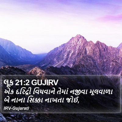 લૂક 21:2 GUJIRV Bible Verse Image