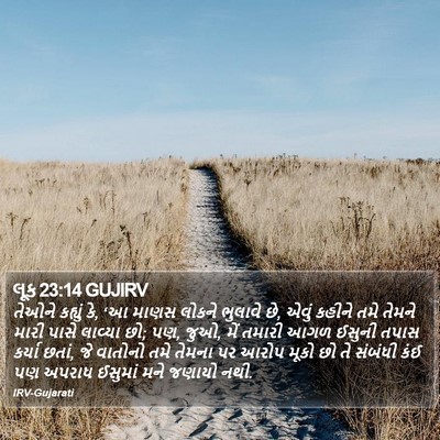 લૂક 23:14 GUJIRV Bible Verse Image