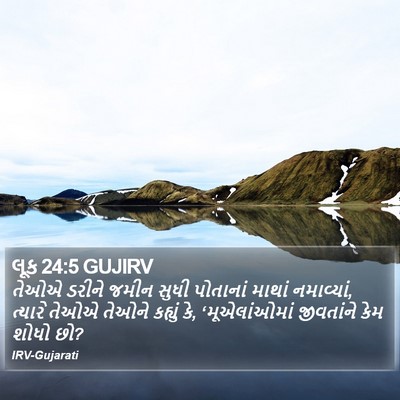 લૂક 24:5 GUJIRV Bible Verse Image