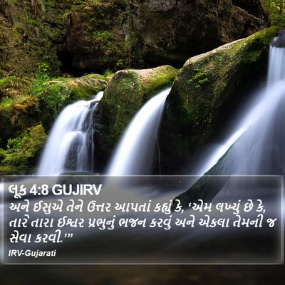 લૂક 4:8 GUJIRV Bible Verse Image