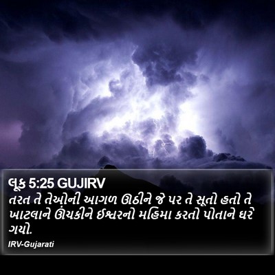 લૂક 5:25 GUJIRV Bible Verse Image