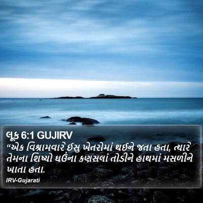 લૂક 6:1 GUJIRV Bible Verse Image
